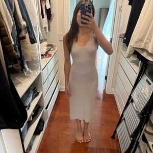 Leith White Midi Dress